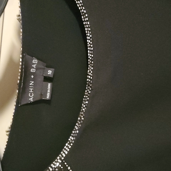 Black Sequin Shoulder Blouse - Picture 4 of 4